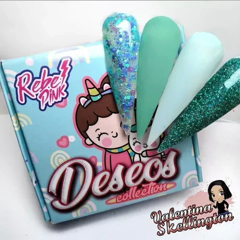 Colección de Acrílicos 4 colores  Deseos De Rebel pink