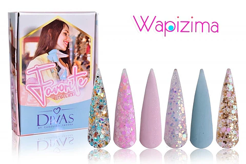 Colección de Acrílicos 6 colores Favorite Divas