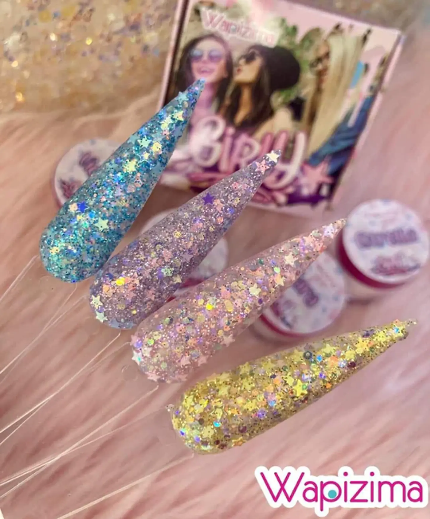 Colección de Acrílicos 4 colores Girly 1