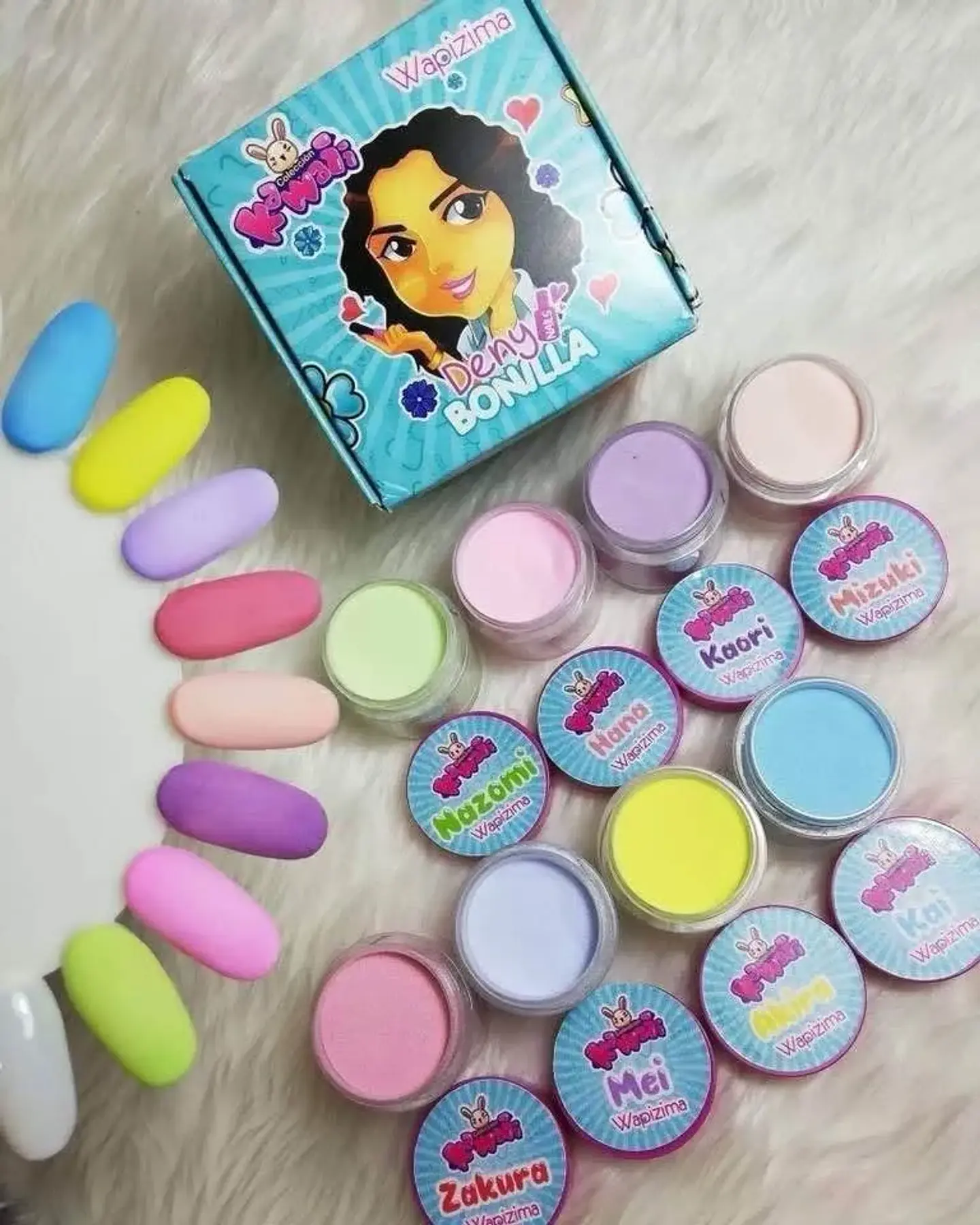 Colección de Acrílicos 8 colores Kawaii 1