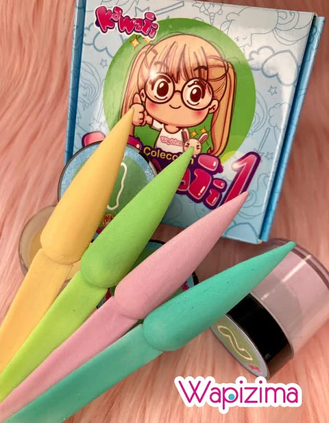 Colección de Acrílicos 4 colores kawaii 1