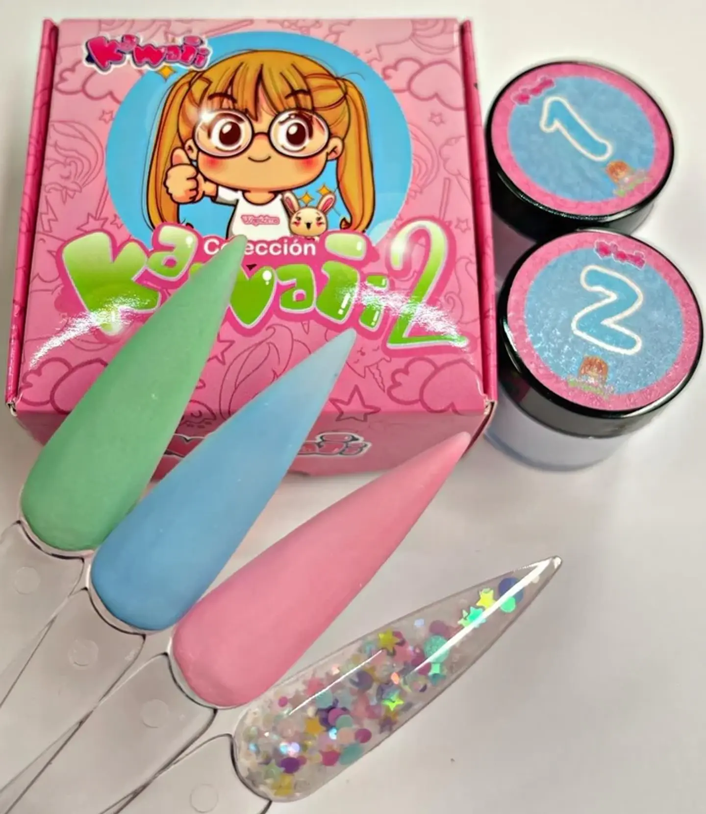 Colección de Acrílicos 4 colores Kawai 2 1