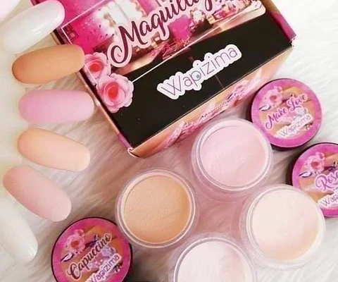 Colección de Acrílicos 4 colores Maquillaje
