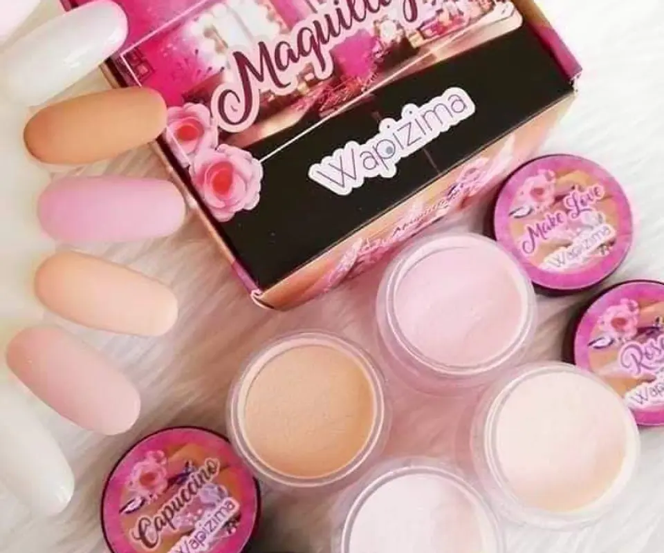 Colección de Acrílicos 4 colores Maquillaje 1