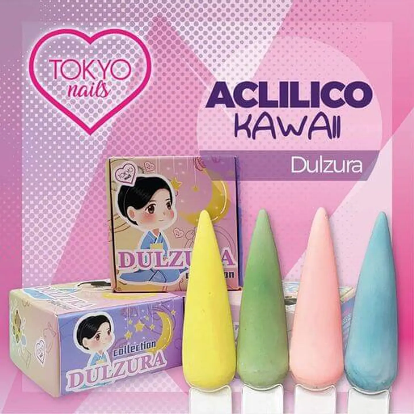 Colección de Acrílicos 4 colores Dulzura 1