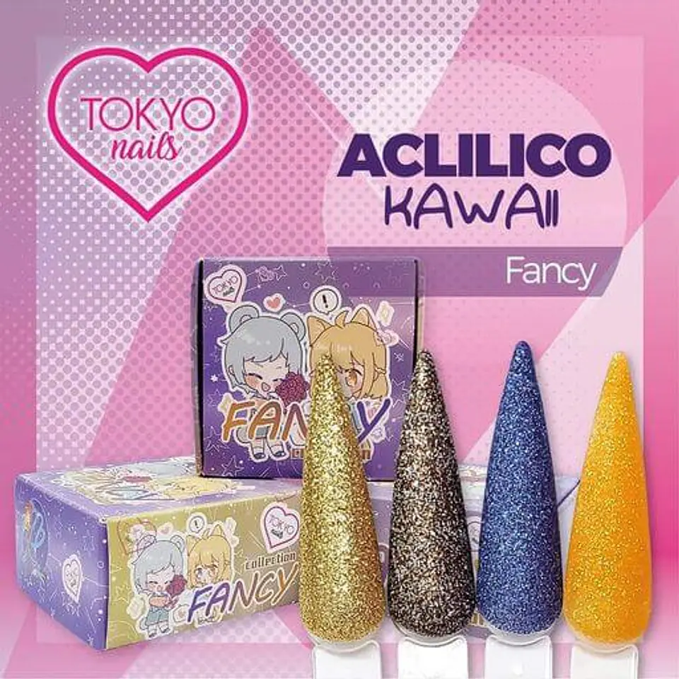 Colección de Acrílicos 4 colores Fancy 1