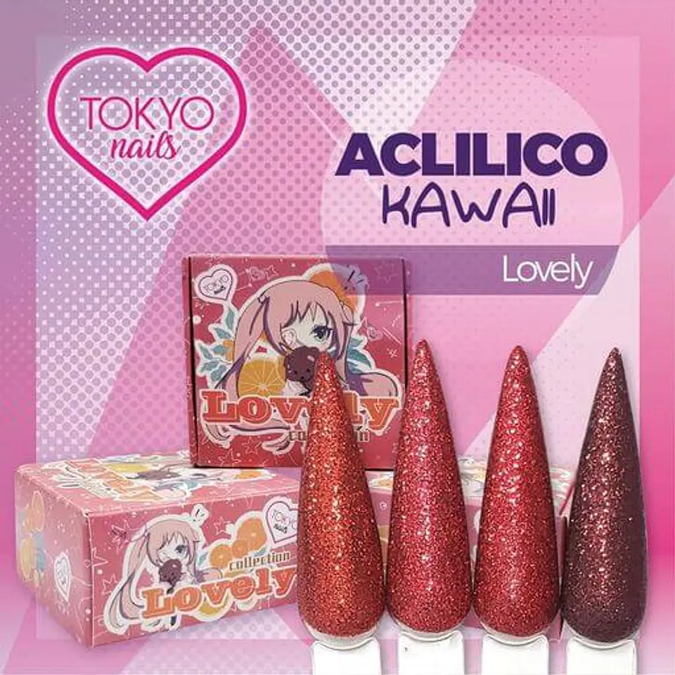 Colección de Acrílicos 4 colores Lovely 1