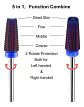 FRESA 5 EN 1  AZUL - Miniatura 2