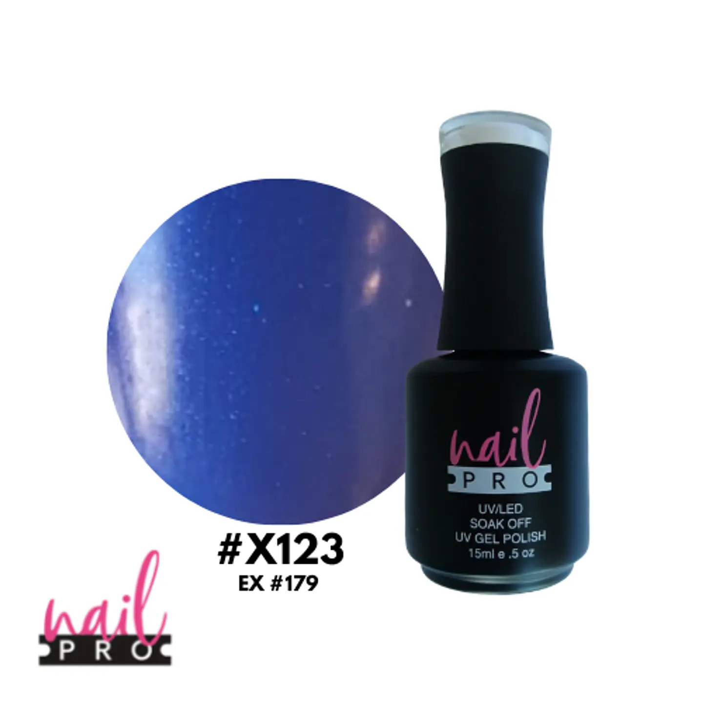 X123 AZUL MICROGLITTER PERLADO 1