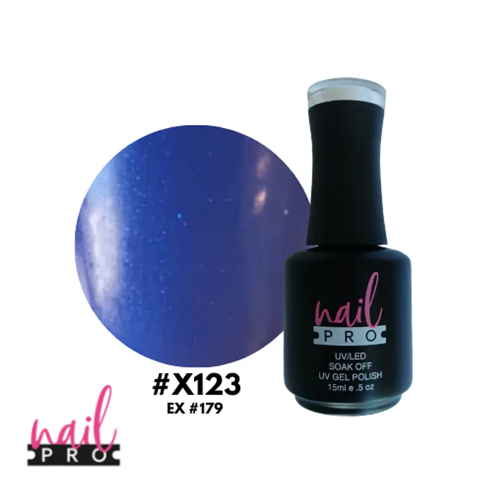 X123 AZUL MICROGLITTER PERLADO 1