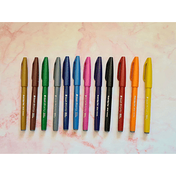 Pentel touch brush colores clásicos