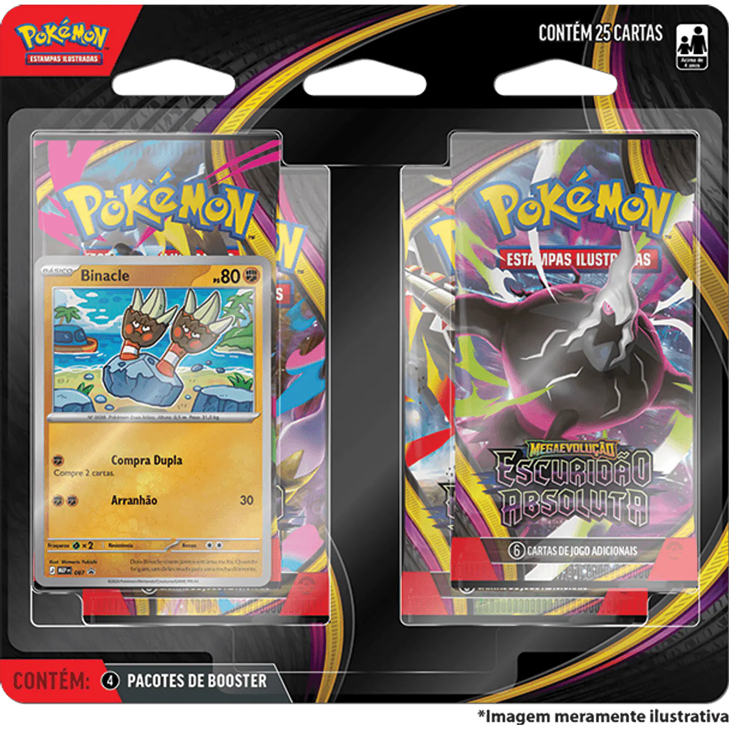 Blister Quadrúplo Pokémon ME05 Escuridão Absoluta 1