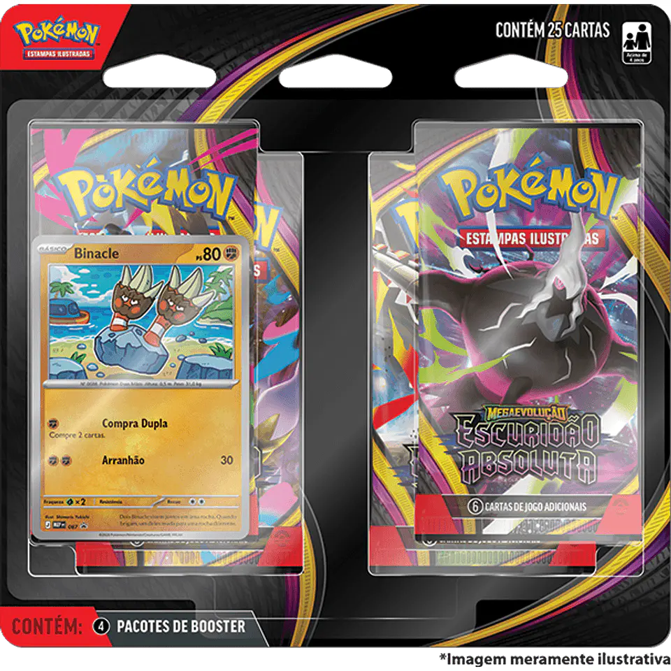 Blister Quadrúplo Pokémon ME05 Escuridão Absoluta 1