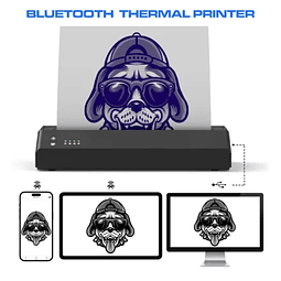 Impresora termica CNC 8008 nueva version Bluetooth. Tattoo Stencil Printer