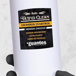 Paños de limpieza en rollo para el tatuaje, Tattoo Clean 100 unidades de alta calidad!