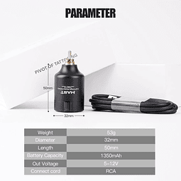 Dragonhawk T1 Wireless Battery Tattoo Power Supplies