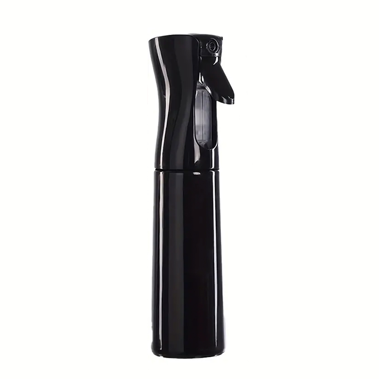 Botella atomizadora de niebla ultrafina, negro, botella de pulverización de agua continua 300ml.