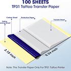 Papel de transferencia de tatuaje Phomemo para impresora TP31. 3