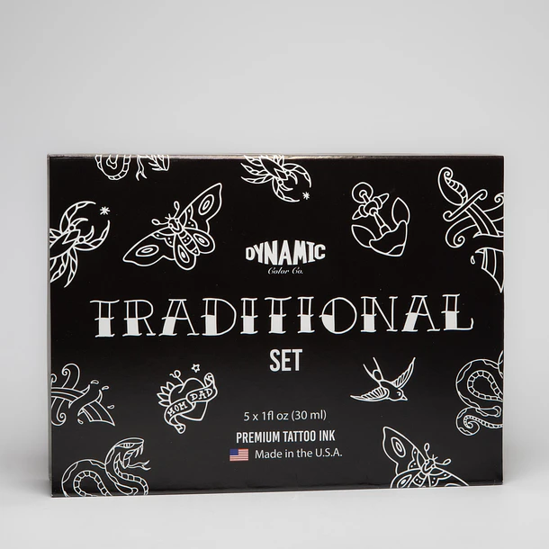 Dynamic Tattoo Ink Traditional 1oz Color Set 2