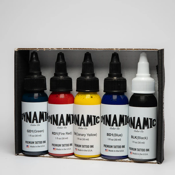 Dynamic Tattoo Ink Traditional 1oz Color Set 6