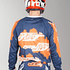 TRAJE NIÑO JT RACING C4 RIPPER NAVY/FLOORANGE TALLA XL