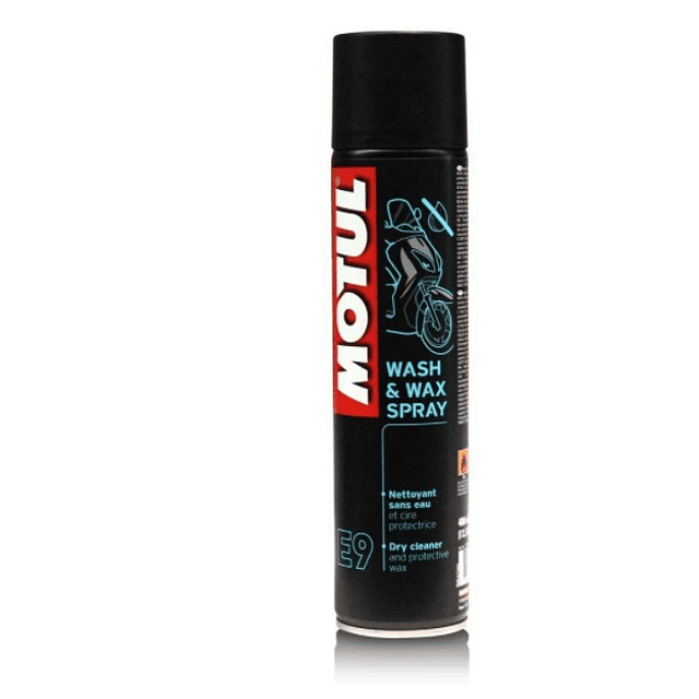 MOTUL MC CARE E9 WASH & WAX SPRAY limpiador en seco