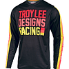 Polera Troy Lee Designs Niños Gp Jersey; Pre-Mix86 Black / Yellow   talla XL