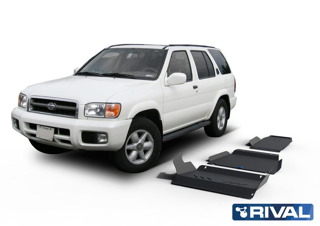 SKID PLATE NISSAN PATHFINDER R50 SKID PLATE ACERO (3 PLACAS)