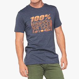 Polera Trademark Navy Heather | 100 Percent