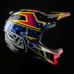 Casco Troy Lee Designs D4 Carbon LIGHTNING BLACK 