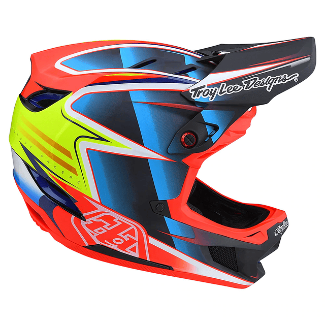 Casco Troy Lee Designs D4 Carbon LINES RED 