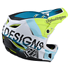 Casco Troy Lee Designs D4 Composite Mips QUALIFIER WHITE GREEN