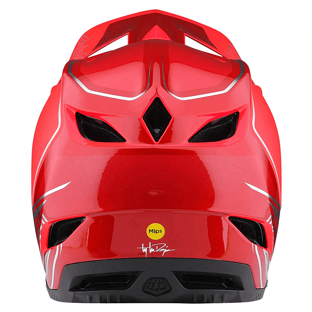 Casco Troy Lee Designs D4 Composite Mips SHADOW RED