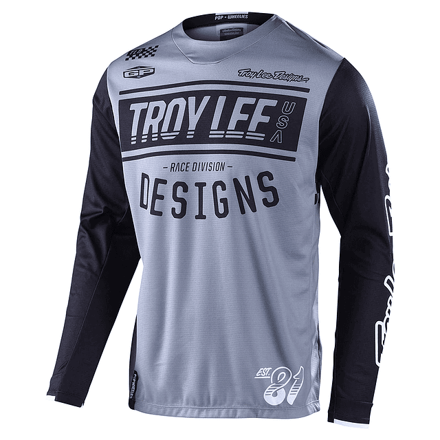 POLERA GP JERSEY RACE 81 GRAY