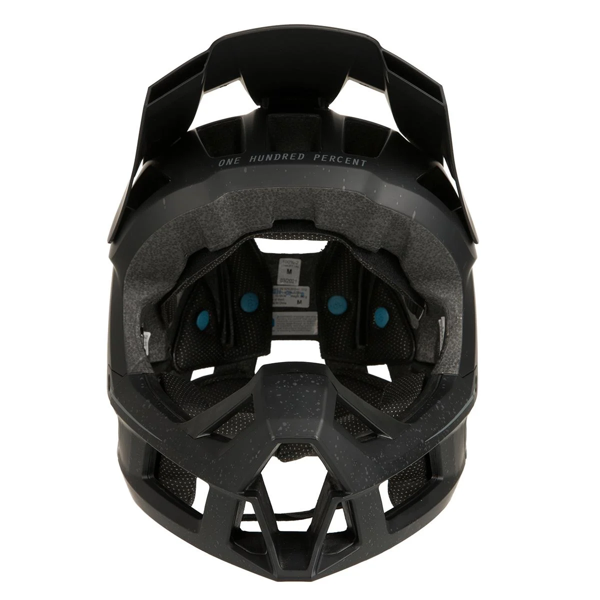 Casco MTB Enduro 100% Trajecta - Nero/Bianco - Sistema Antishock Smartshock