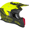 Casco de moto J18 Vertigo Red Grey Fluo Yellow 