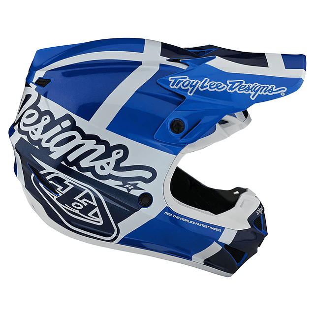 Casco Troy Lee Designs SE4 Polyacrylite QUATTRO Azul