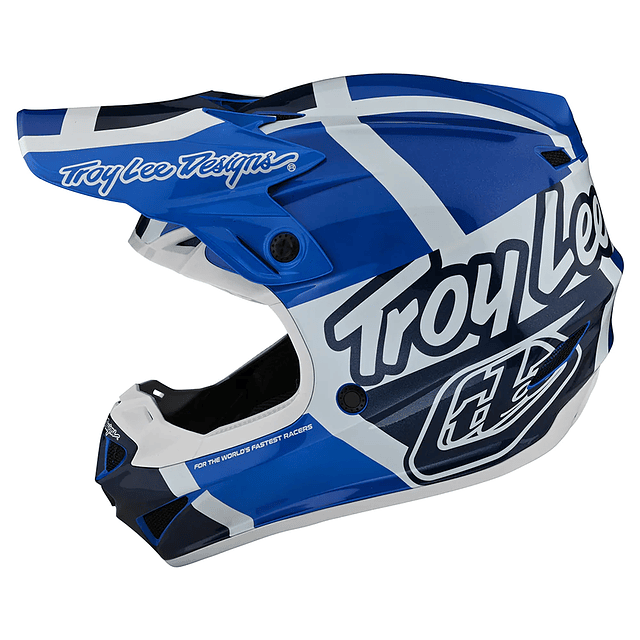 Casco Troy Lee Designs SE4 Polyacrylite QUATTRO Azul