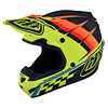 Casco Troy Lee Designs SE4 POLYACRYLITE MIPS WARPED YELLOW 