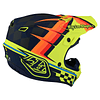Casco Troy Lee Designs SE4 POLYACRYLITE MIPS WARPED YELLOW 