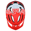 CASCO TROY LEE DESIGNS A2 HELMET W/MIPS SILHOUETTE RED