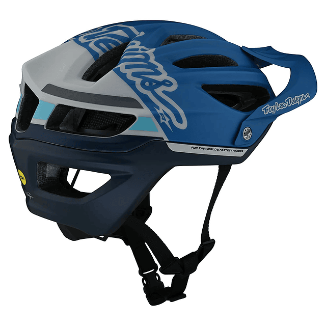 CASCO TROY LEE DESIGNS A2 HELMET W/MIPS SILHOUETTE﻿ BLUE