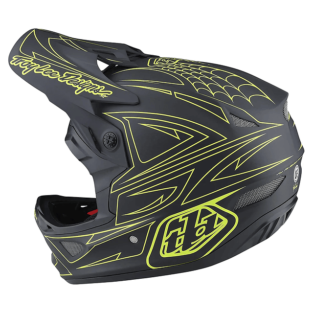 CASCO D3 FIBERLITE SPIDERSTRIPE GRIS AMARILLO 