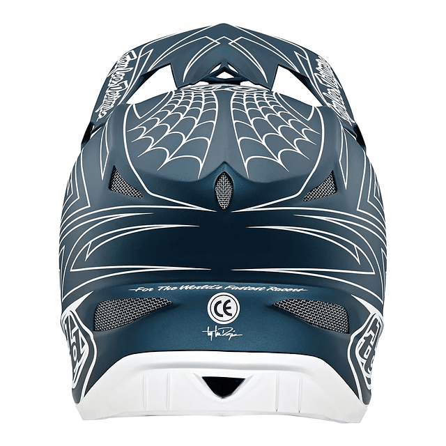 CASCO TROY LEE DESIGNS D3 FIBERLITE HELMET SPIDERSTRIPE BLUE 