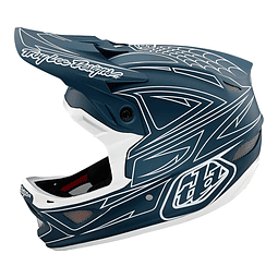 CASCO TROY LEE DESIGNS D3 FIBERLITE HELMET SPIDERSTRIPE BLUE 