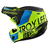 Casco Troy Lee Designs SE5 Composite Qualifier Amarillo Azul