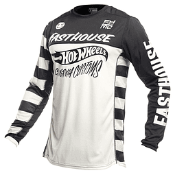 FASTHOUSE ﻿ ﻿Hot Wheels Grindhouse Jersey - White/Black  