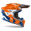 CASCO AIROH AVIATOR 3 SPIN ORANGE FLUO   