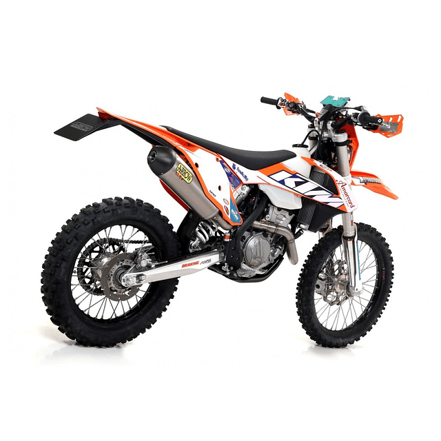 SILENCIADOR ESCAPE KTM EXC-F 350 2017 TITANIO / CARBONO