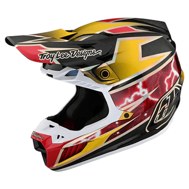 Casco Troy Lee Designs SE5 CARBON  LIGHNING GOLD